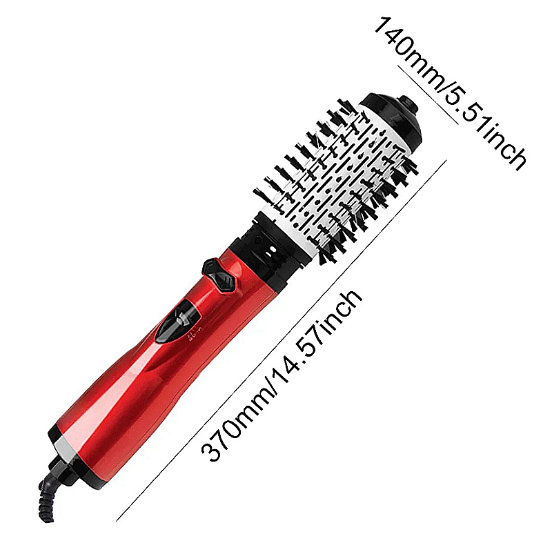 Hair Curling Wand - Ensemble de brosse sèche-cheveux rotative 3-en-1