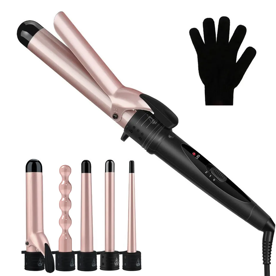 Hair Curling Wand - Bigoudi de Salon professionnel rouleaux de