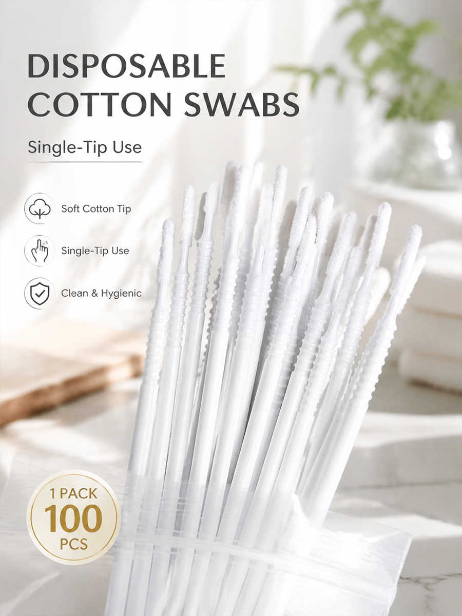 Beauty Makeup Tips - Coton-tiges longs jetables pour extensions de