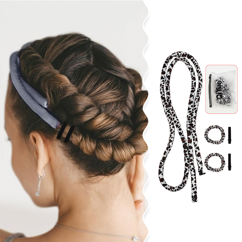 Hair Curling Wand - Bandeau à boucler sans chaleur, rouleaux