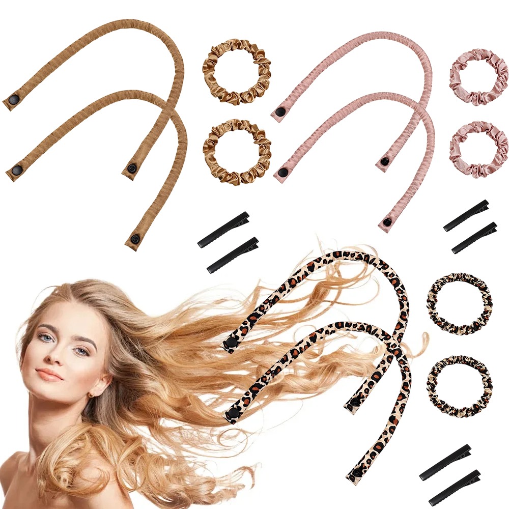 Hair Curling Wand - 6 pièces Bigoudis souples sans chaleur