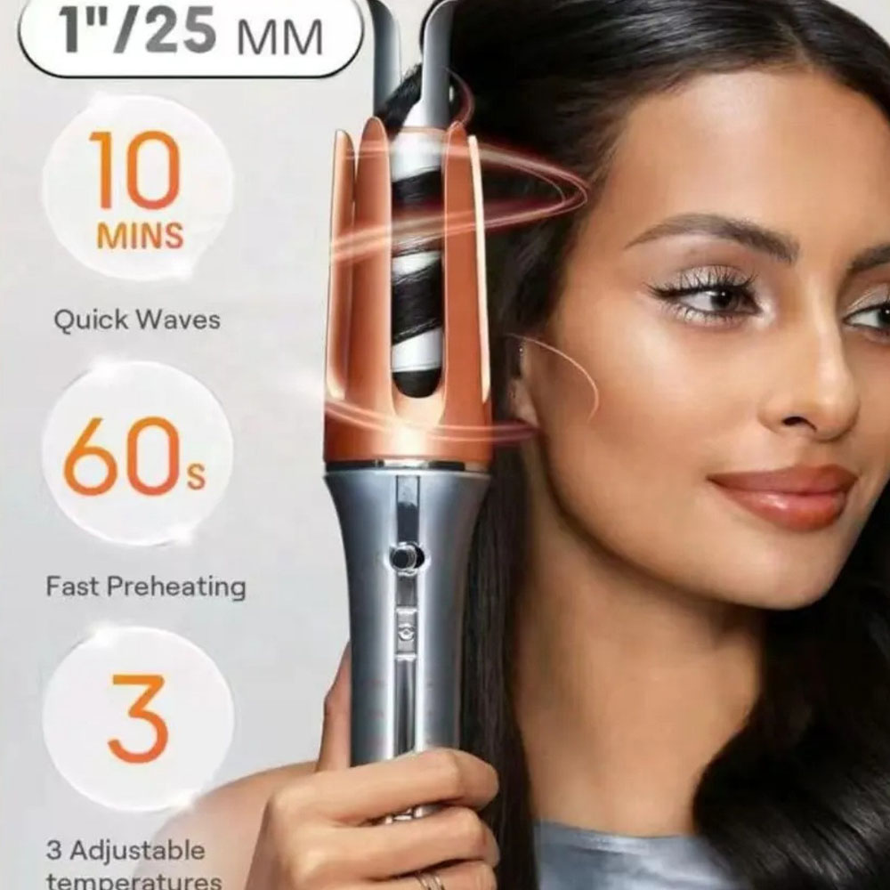 Hair Curling Wand - Fer à friser automatique, grand Curl,
