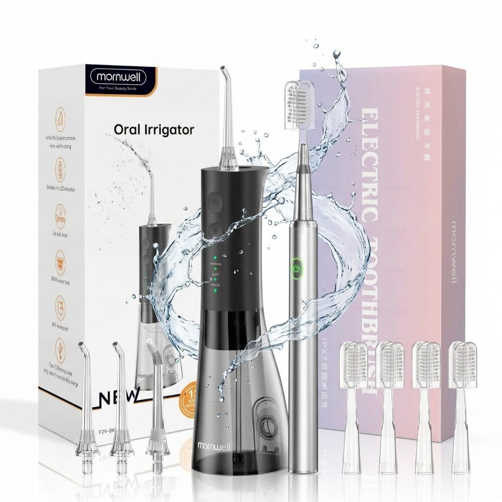 Micellar Water Cleanser - Hydropulseur avec brosse à dents électrique,