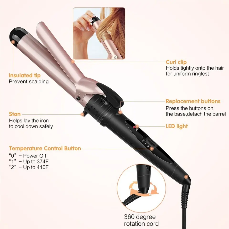 Bigoudi de Salon professionnel - Hair Curling Wand avis et prix