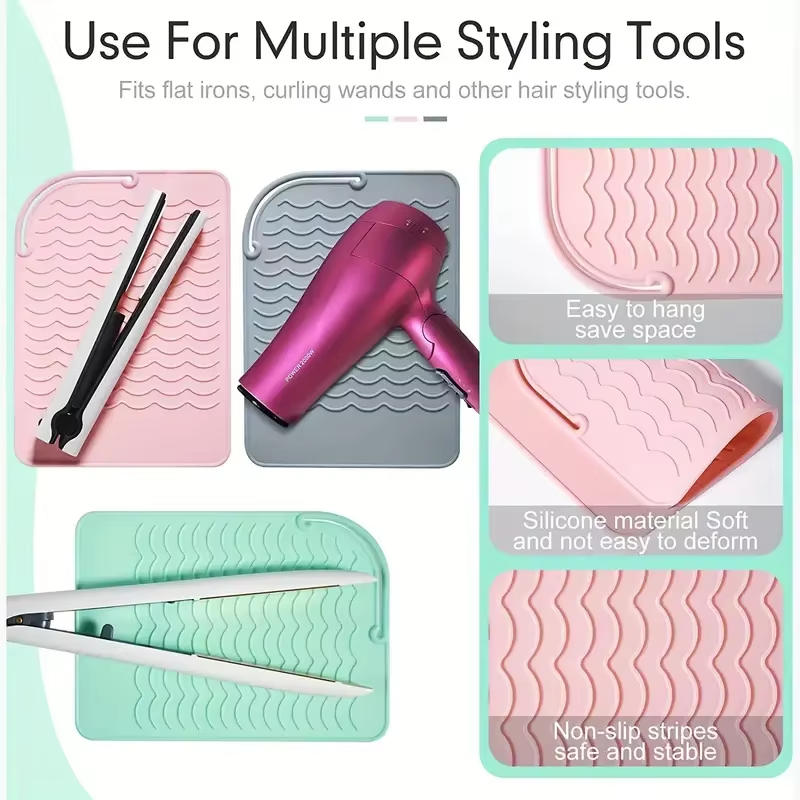 Tapis en silicone résistant à  - Hair Curling Wand avis et prix