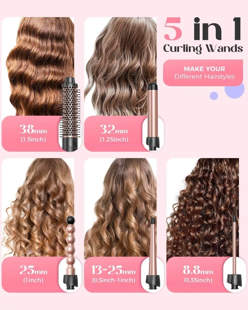 Fer à boucler professionnel 5- - Hair Curling Wand avis et prix