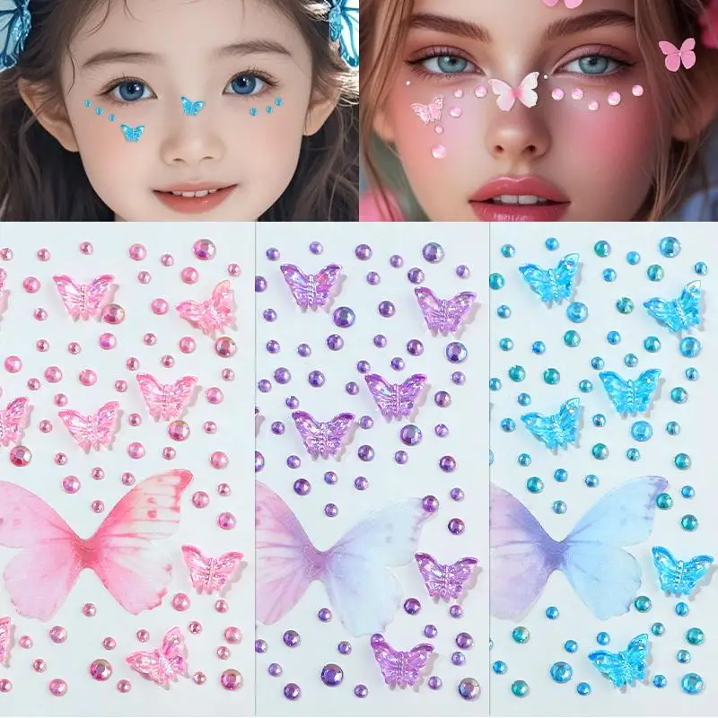 Autocollant strass visage papi - Beauty Gems Makeup avis et prix