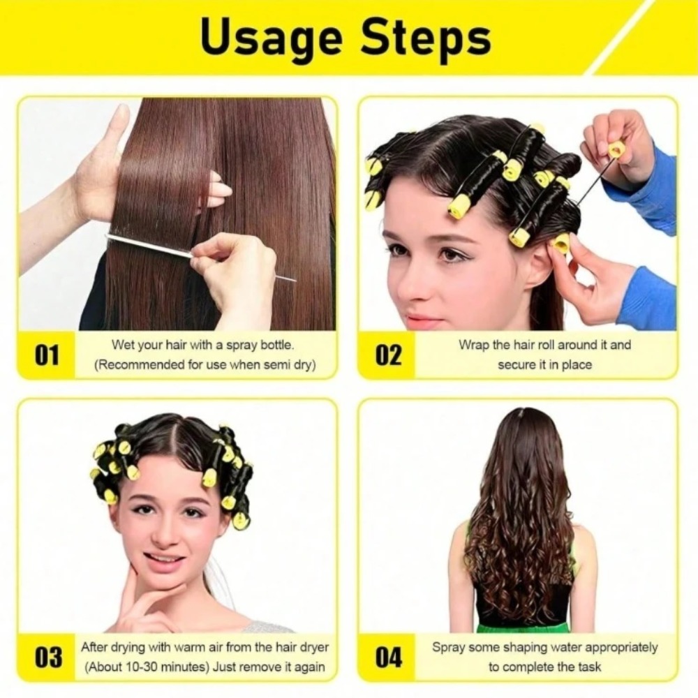 Lot de 20 bigoudis permanents  - Hair Curling Wand avis et prix
